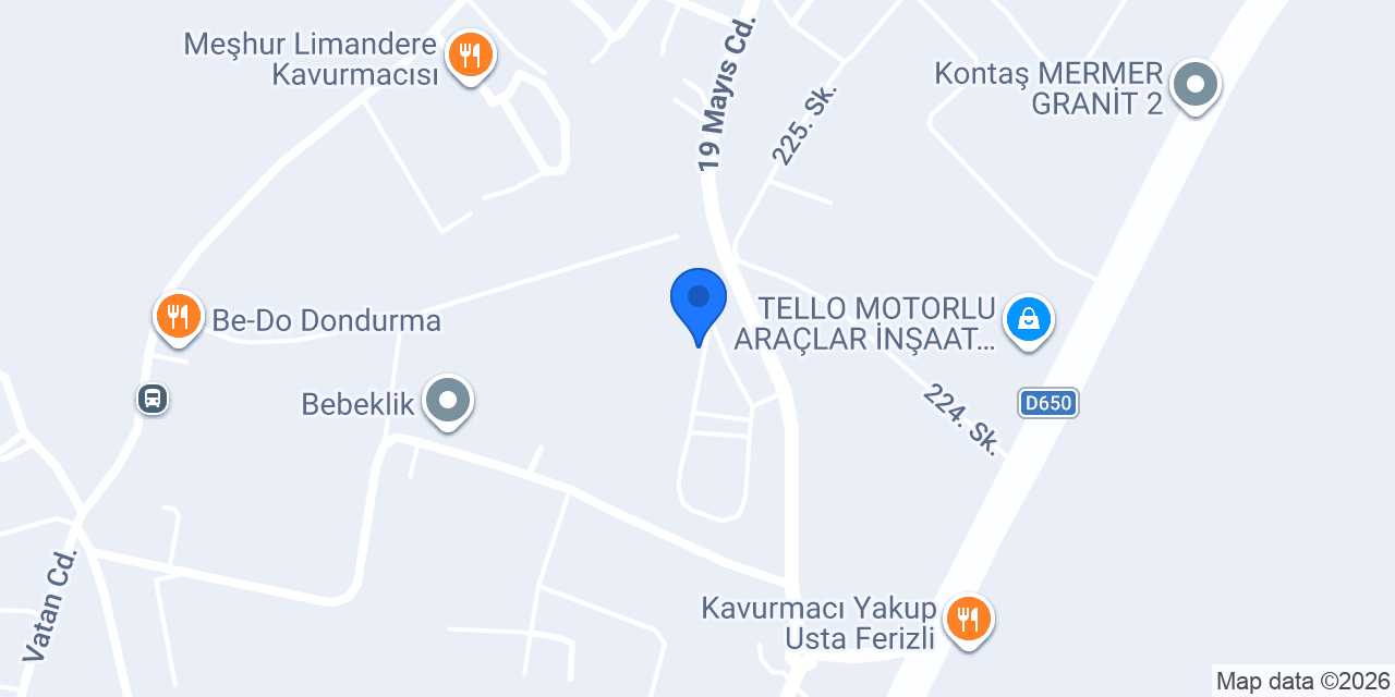 YÜCEL OTOMOTİV konumu