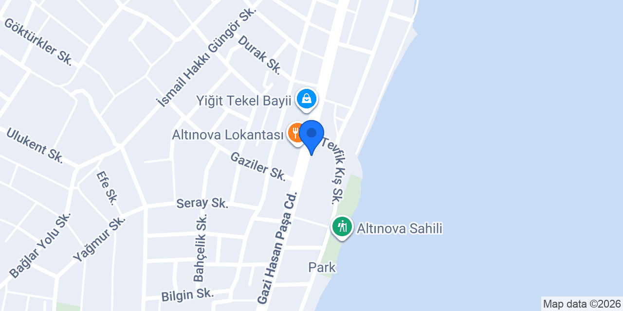 Altınova Kokoreç Dürümcü Bayram konumu