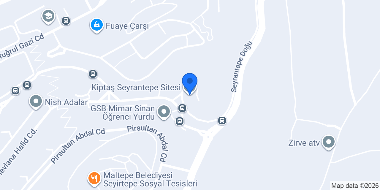 Kiptaş Seyrantepe Sitesi konumu