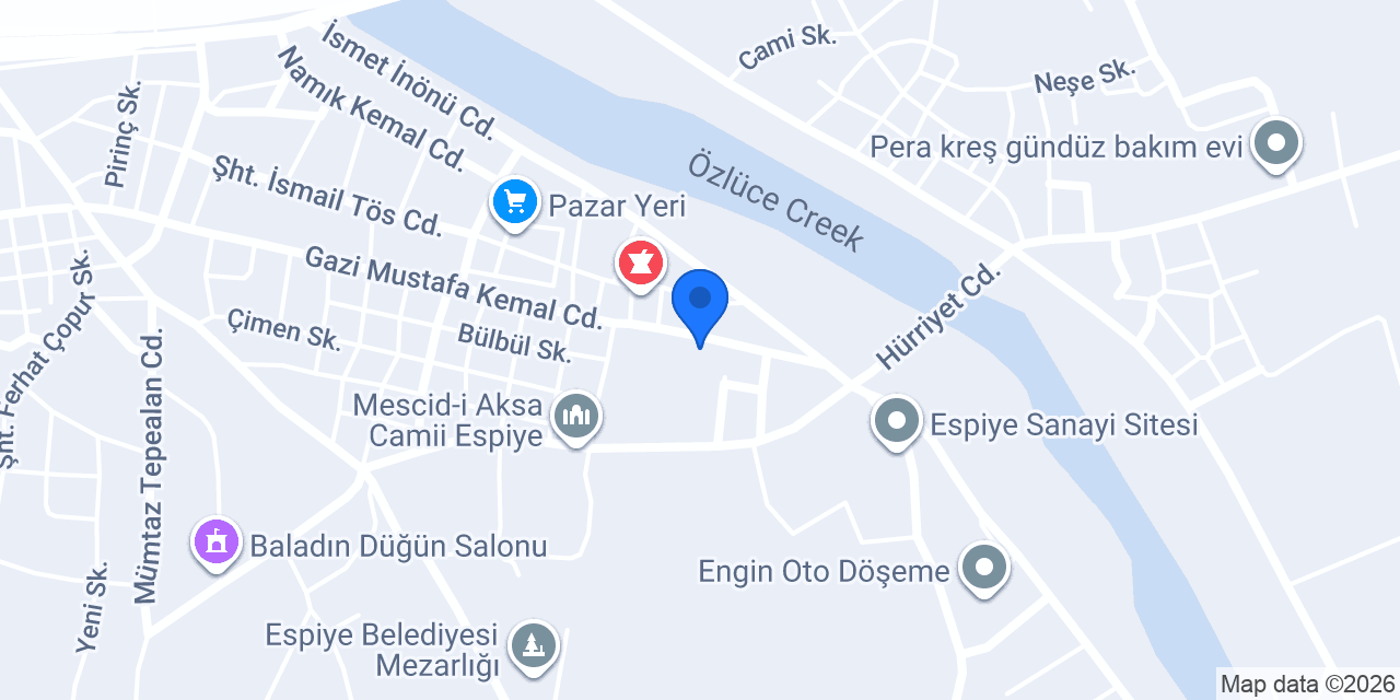Demircioğlu Gözde Yemek Salonu konumu