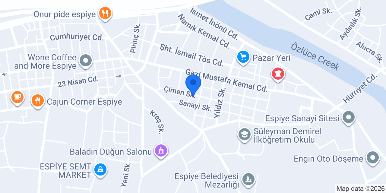 Espiye Reha Yapı ve Elektrik konumu