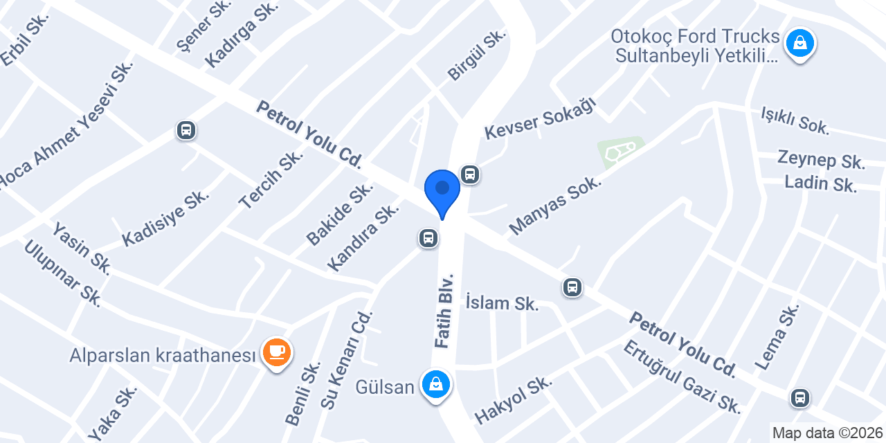 Lastik Yol Yardım konumu