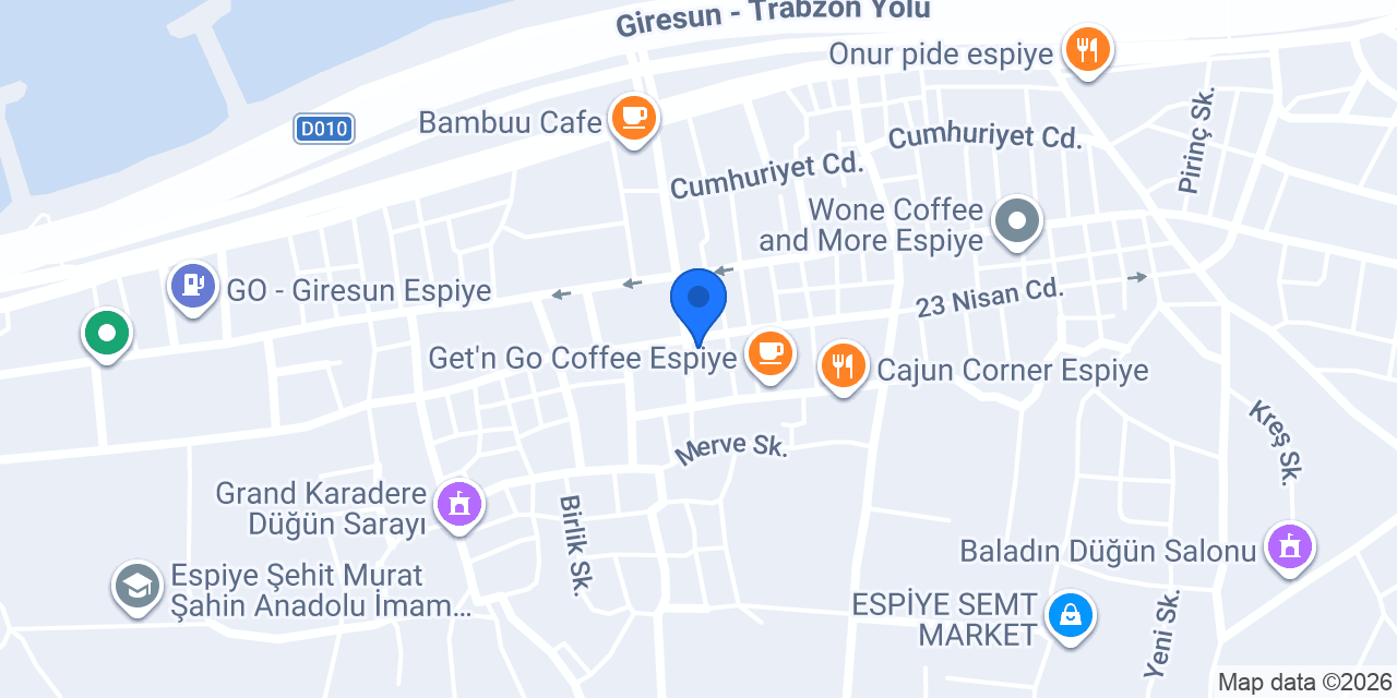 Çınar Market konumu