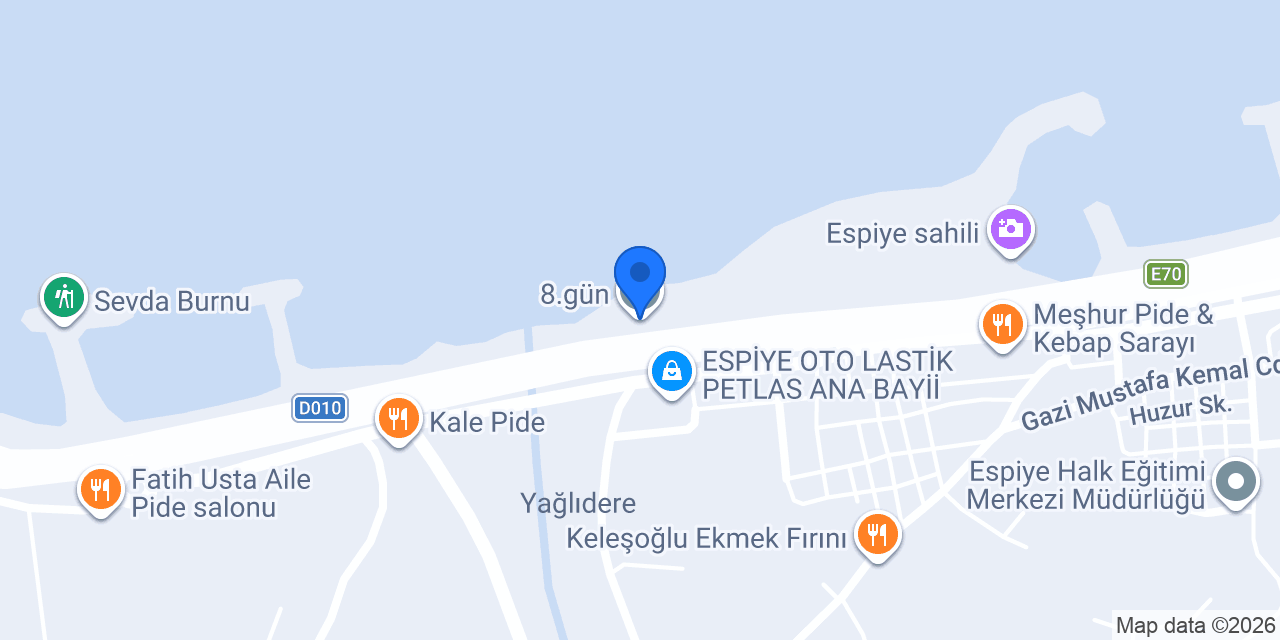 8.gün konumu