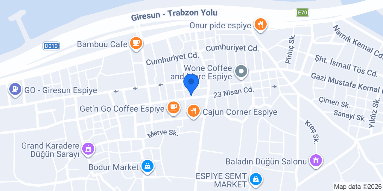 Espiye Kuru Temizleme-Terzi konumu