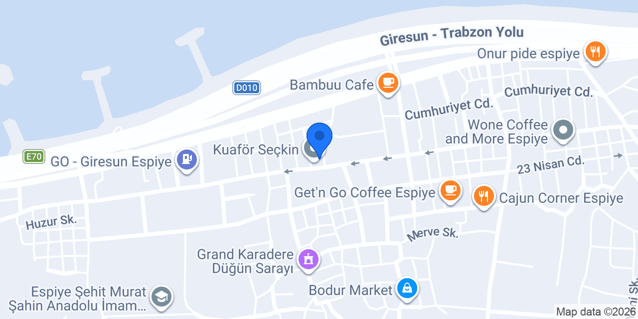 Özgür Çiçekçilik konumu