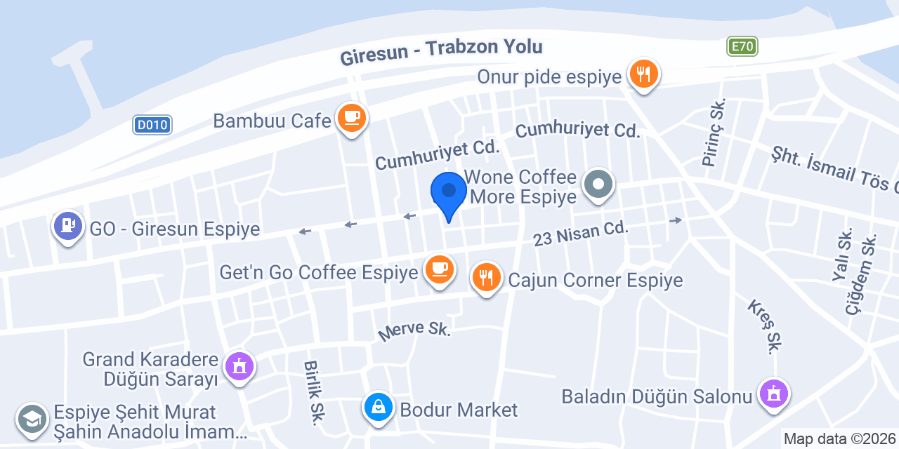 ÖZER MEDİKAL ESPİYE konumu