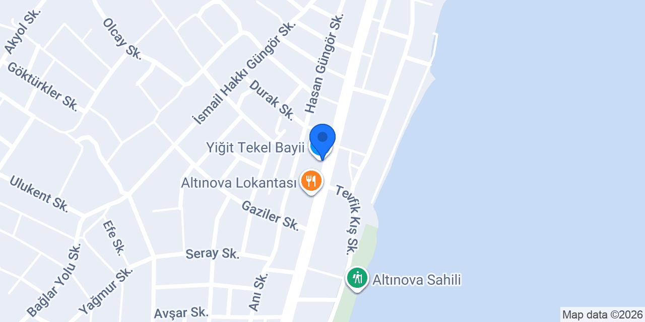 Yiğit Tekel Bayii konumu