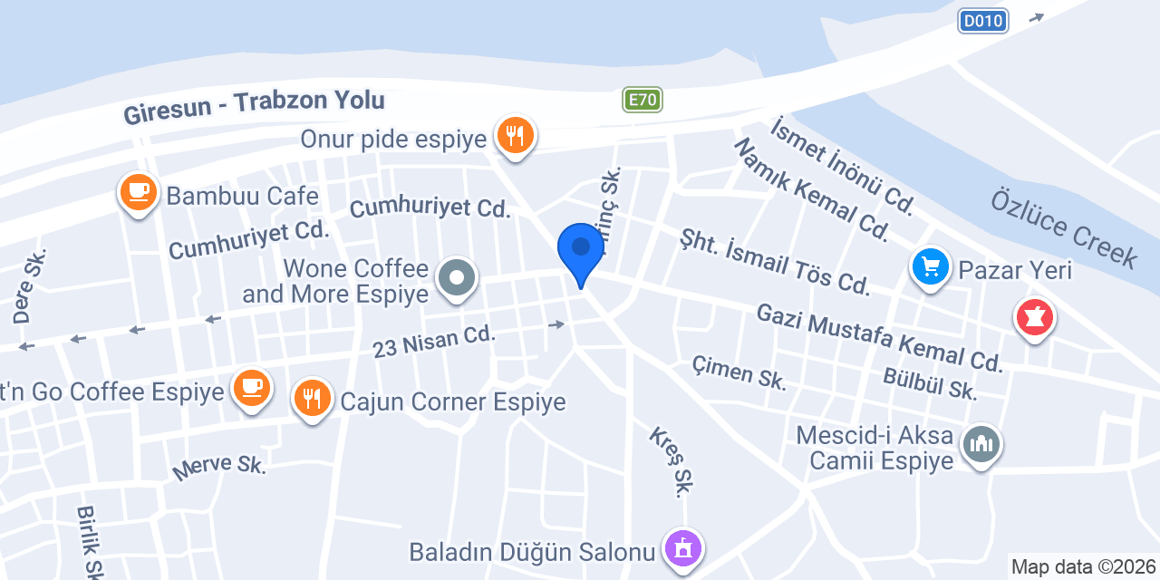 ÖZOĞUL FINDIK FABRİKASI konumu