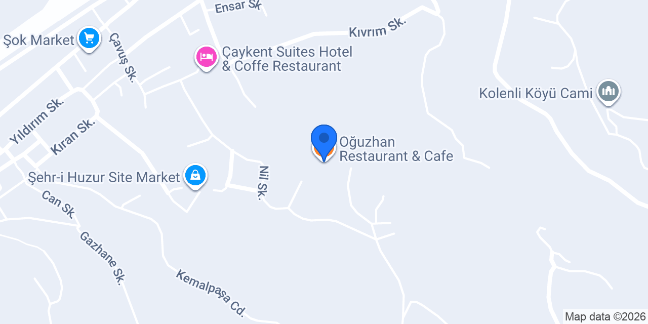 Oğuzhan Restaurant & Cafe konumu