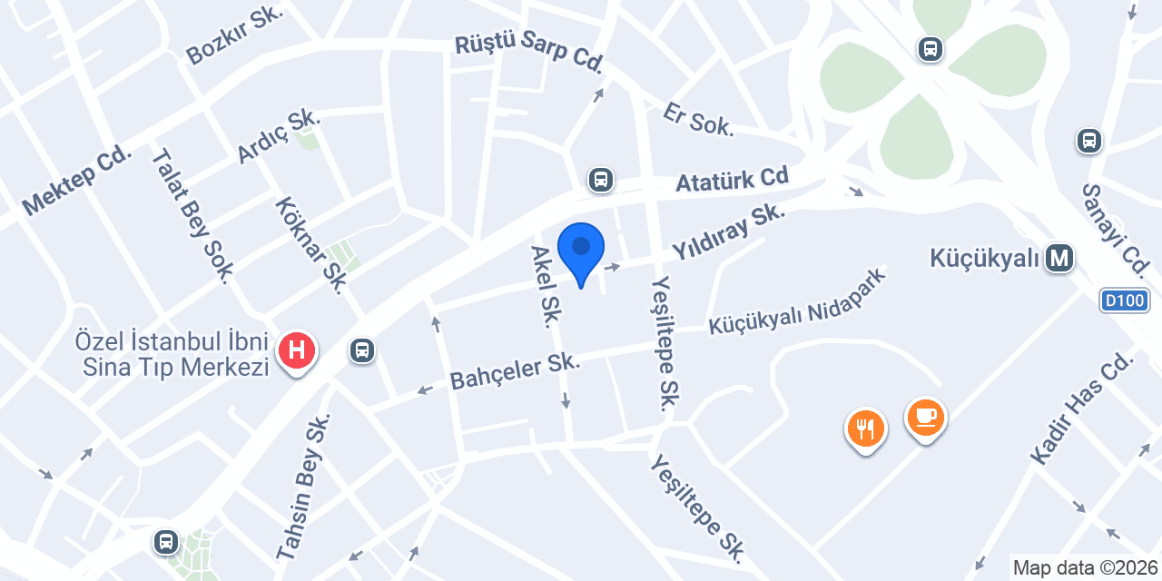 İstanbul Evde Fizik Tedavi Merkezi konumu