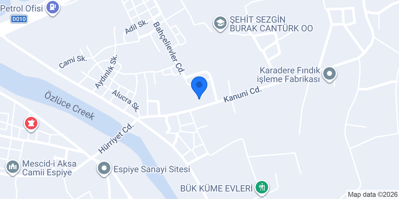 KURT MOBİLYA espiye /giresun konumu