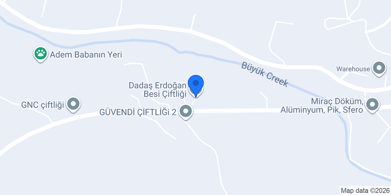 Dadaş Erdoğan Besi Çiftliği konumu