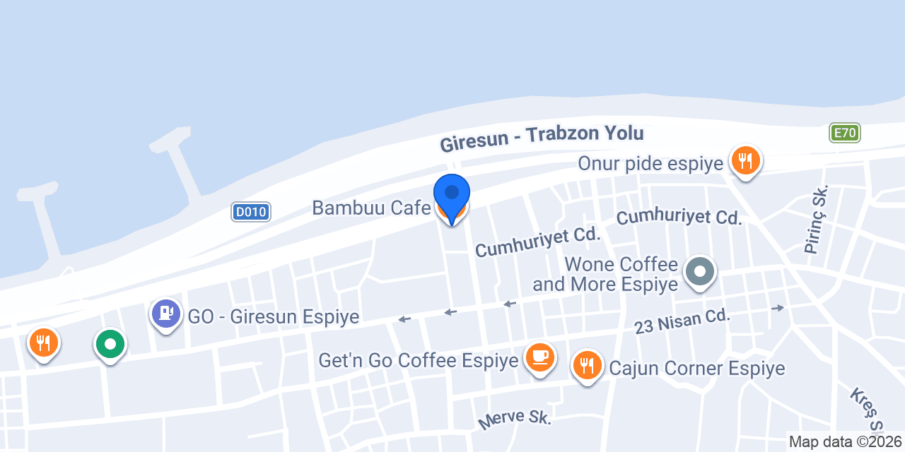 Bambuu Cafe konumu