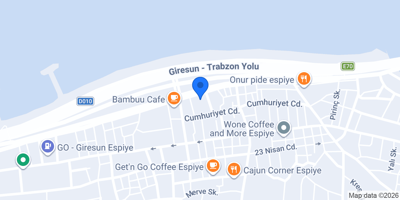 Espiye Kaymakamlığı konumu