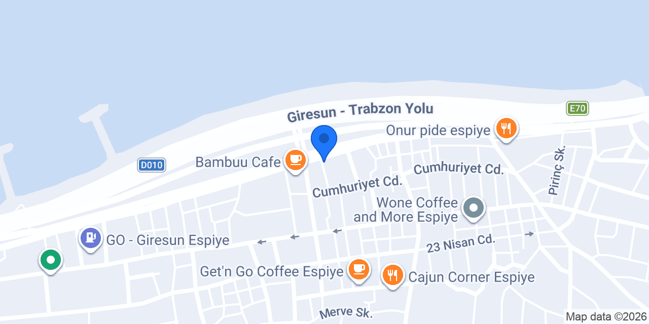 Espiye - Giresun Dolmuş Durağı konumu