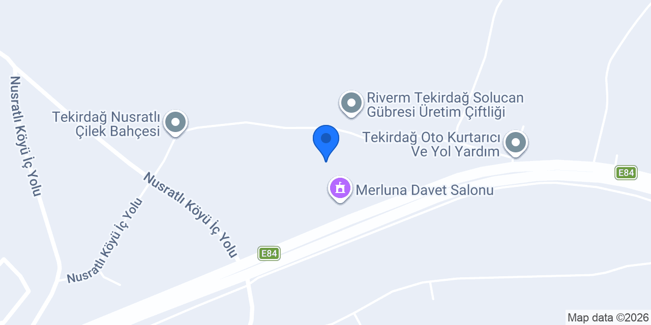 Mercan Satış ve Dağıtım Tic. Ltd. Şti. Tekirdağ Şube konumu