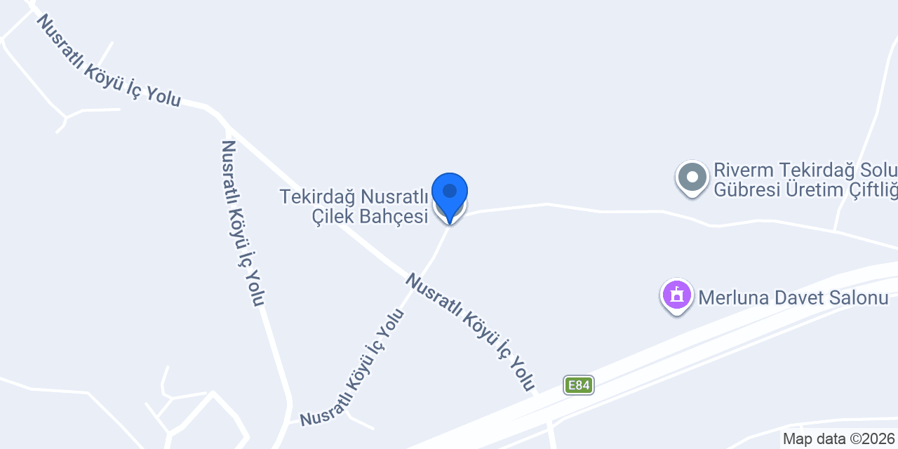 Tekirdağ Nusratlı Çilek Bahçesi konumu