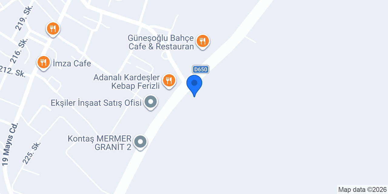 Ada Üçel Yapı Market konumu