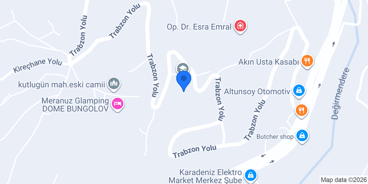 Kutlugün Ortaokulu konumu
