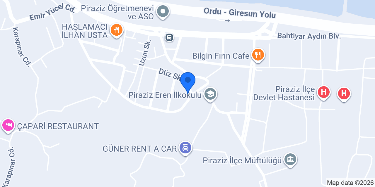 Terzioğlu Ekmek Fırını konumu