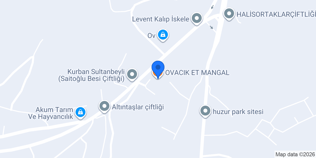 OVACIK ET MANGAL konumu