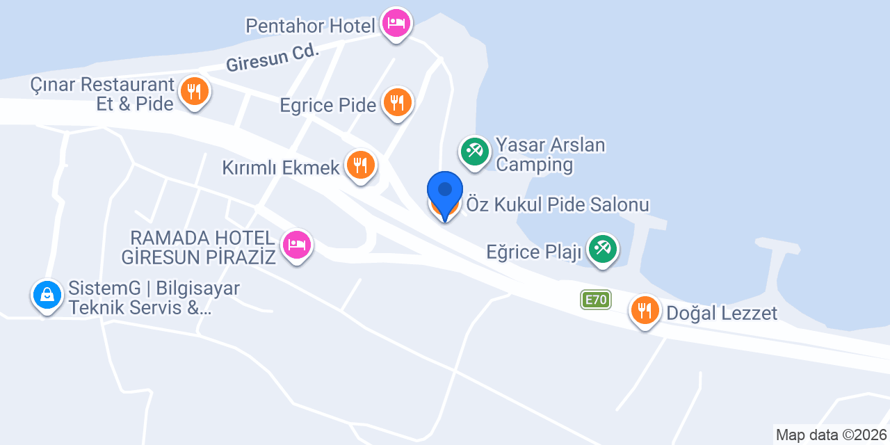 Öz Kukul Pide Salonu konumu