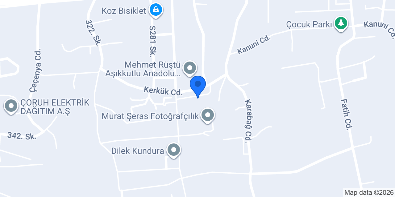 Adıyörem Çiğköfte Arsin konumu