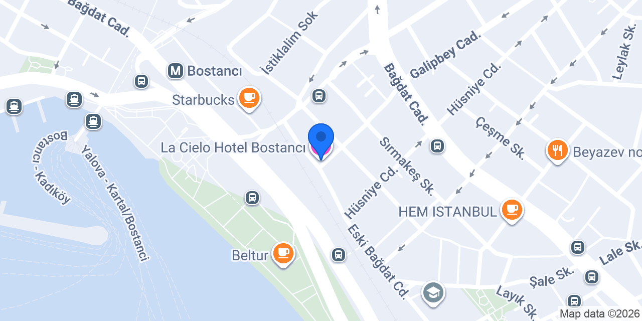 La Cielo Hotel Bostancı konumu