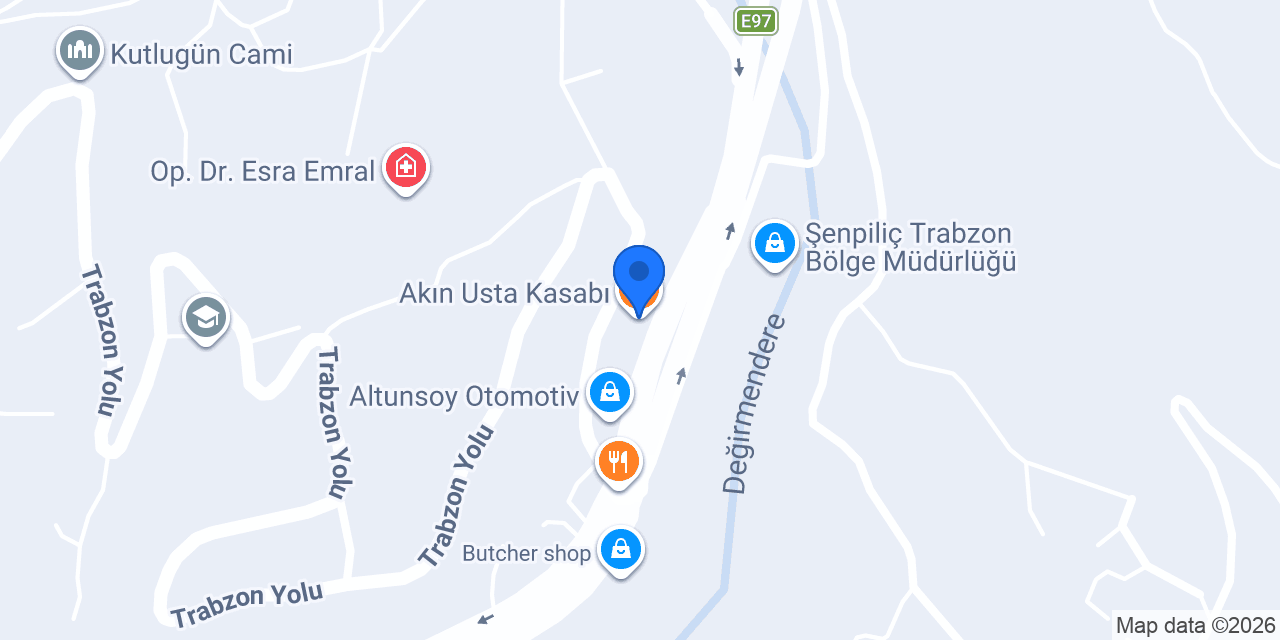 Akın Usta Kasabı konumu