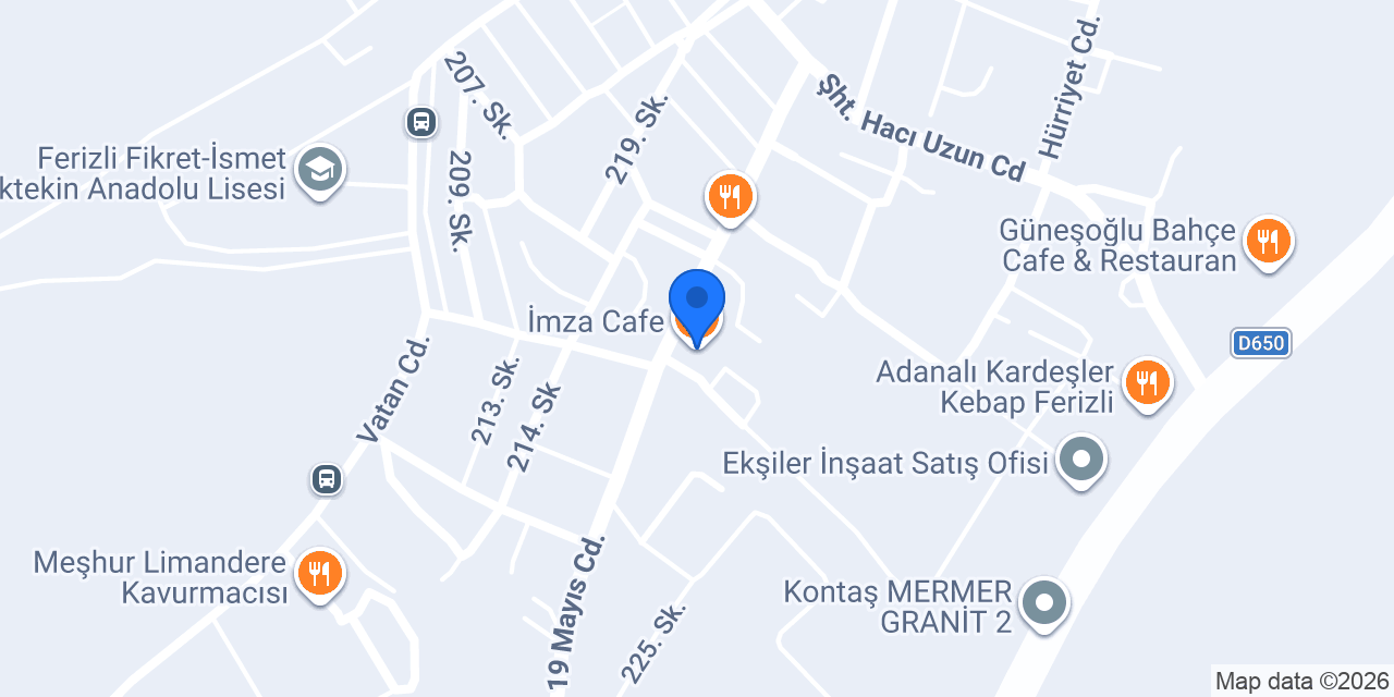 İmza Cafe konumu
