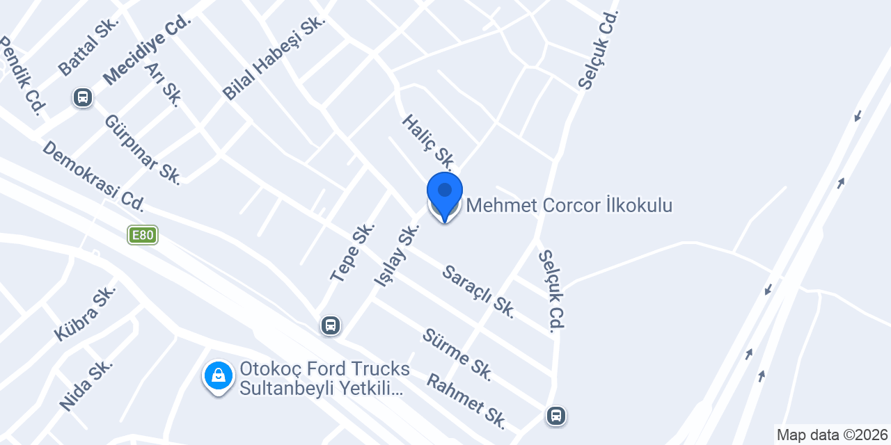 Mehmet Corcor İlkokulu konumu
