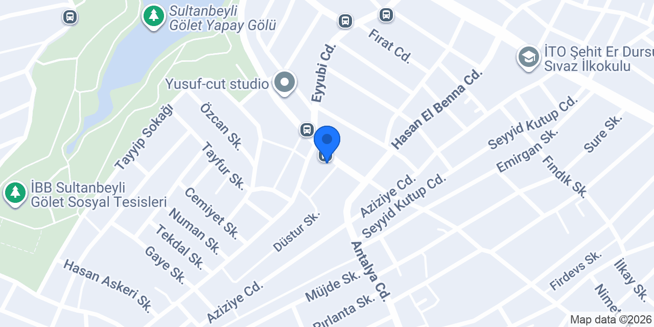 Kervan Dondurma sultanbeyli gölet konumu