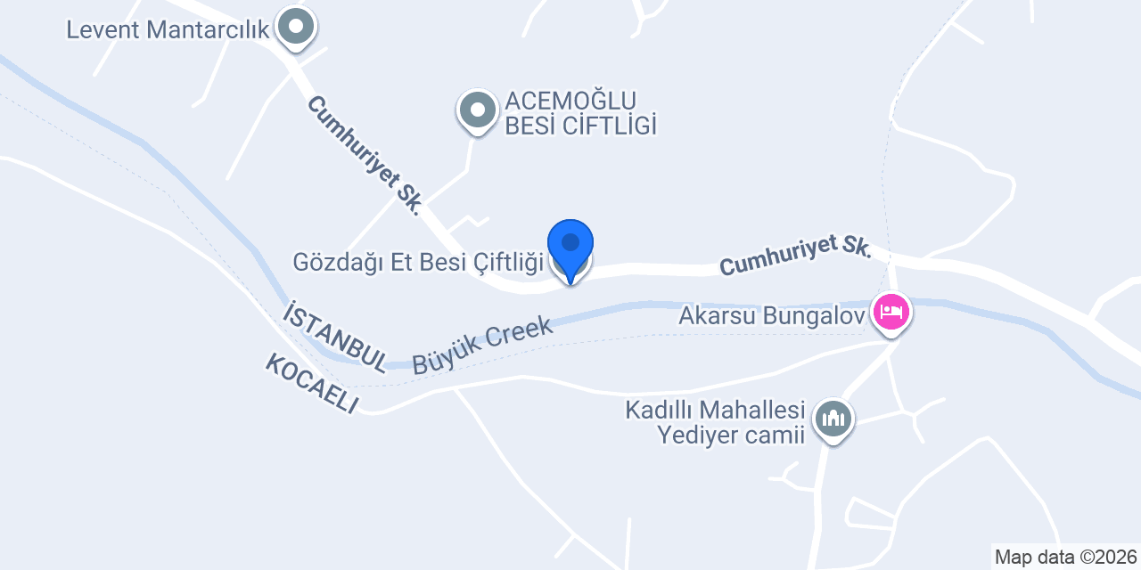 Gözdağı Et Besi Çiftliği konumu