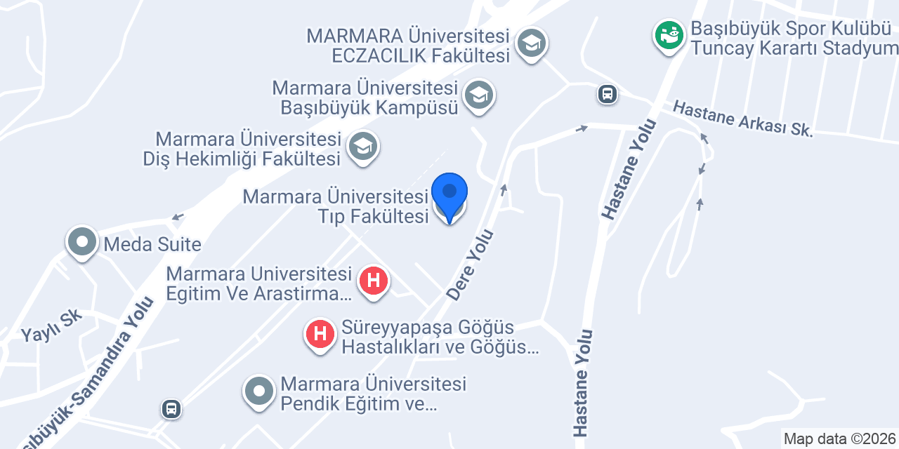 Marmara Üniversitesi Tıp Fakültesi konumu