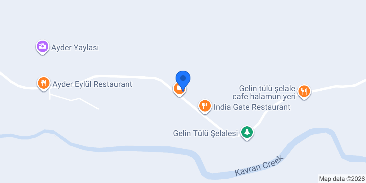 Ayder Petek Otel konumu