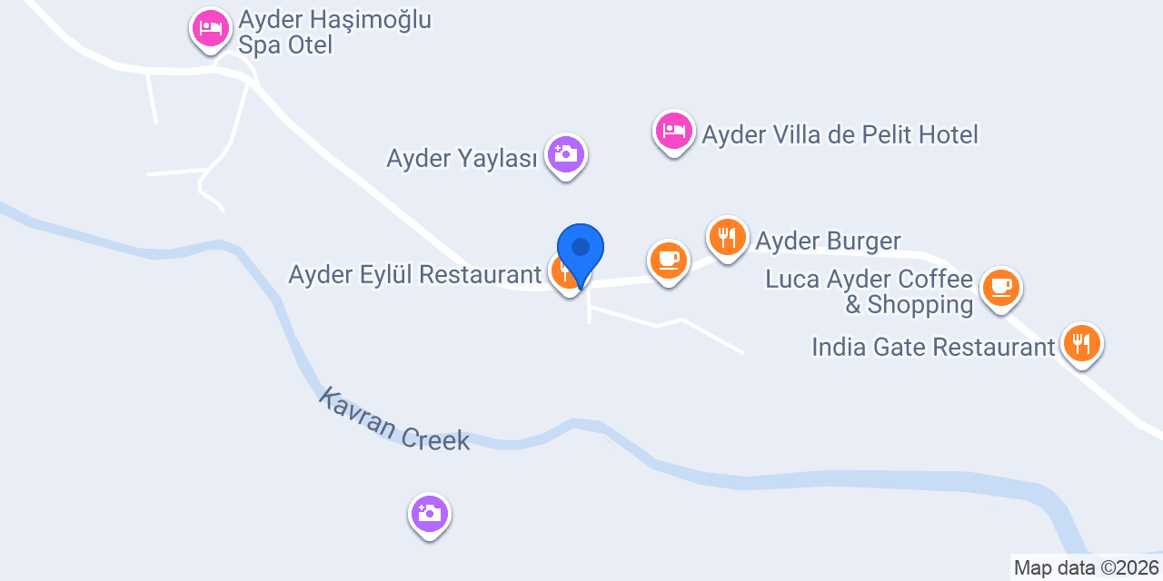 Ayder Eski Ev Restaurant konumu