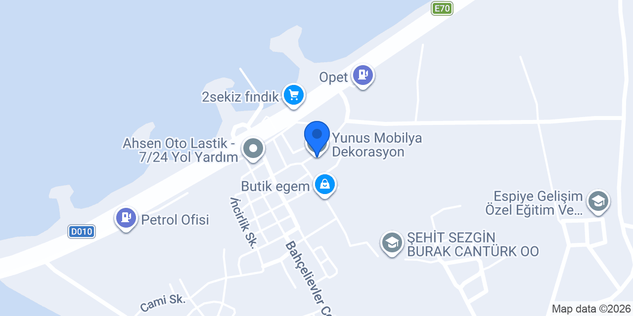 Yunus Mobilya Dekorasyon konumu