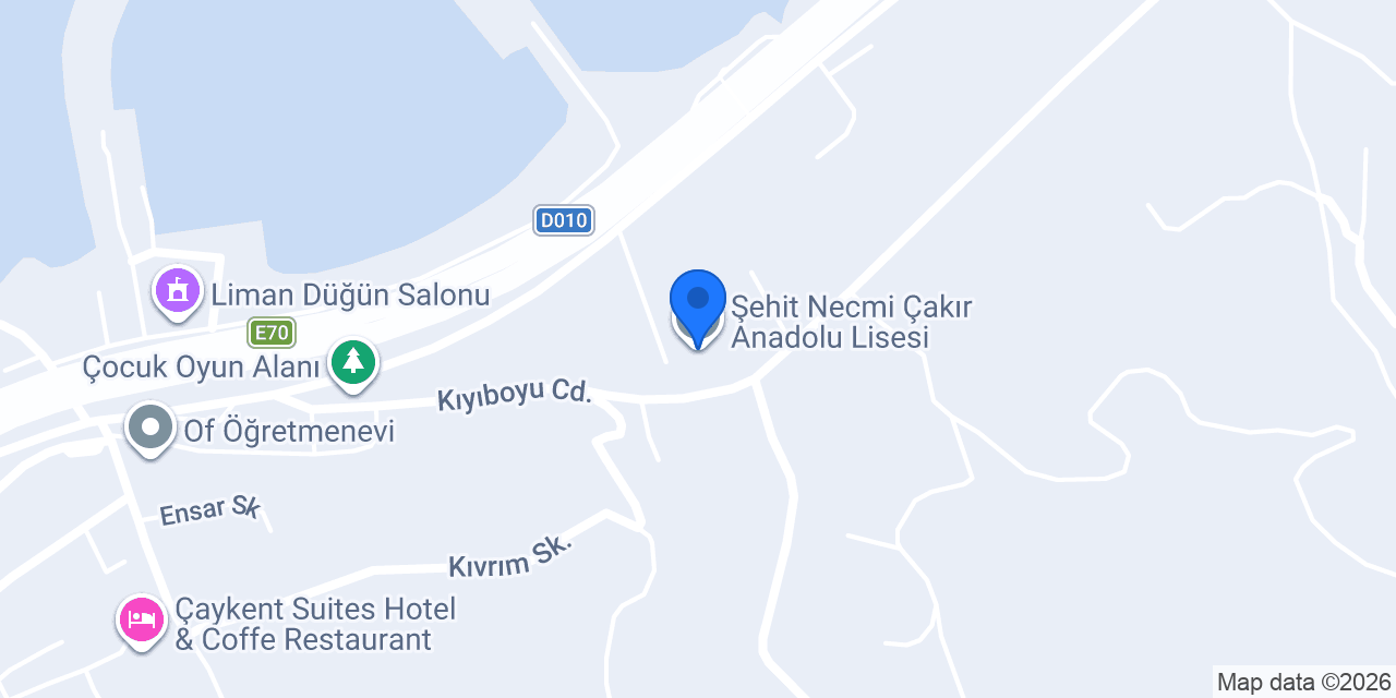 Şehit Necmi Çakır Anadolu Lisesi konumu