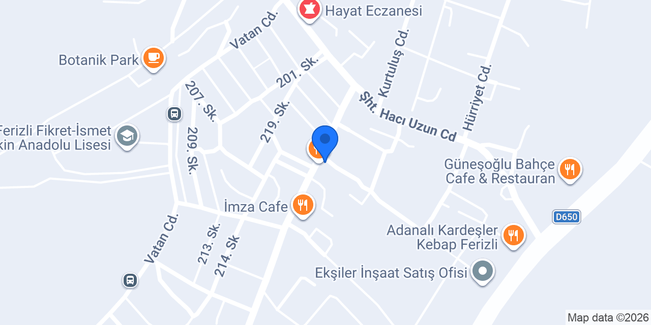 ADA SARAYLI Pastaneleri Konutlar konumu