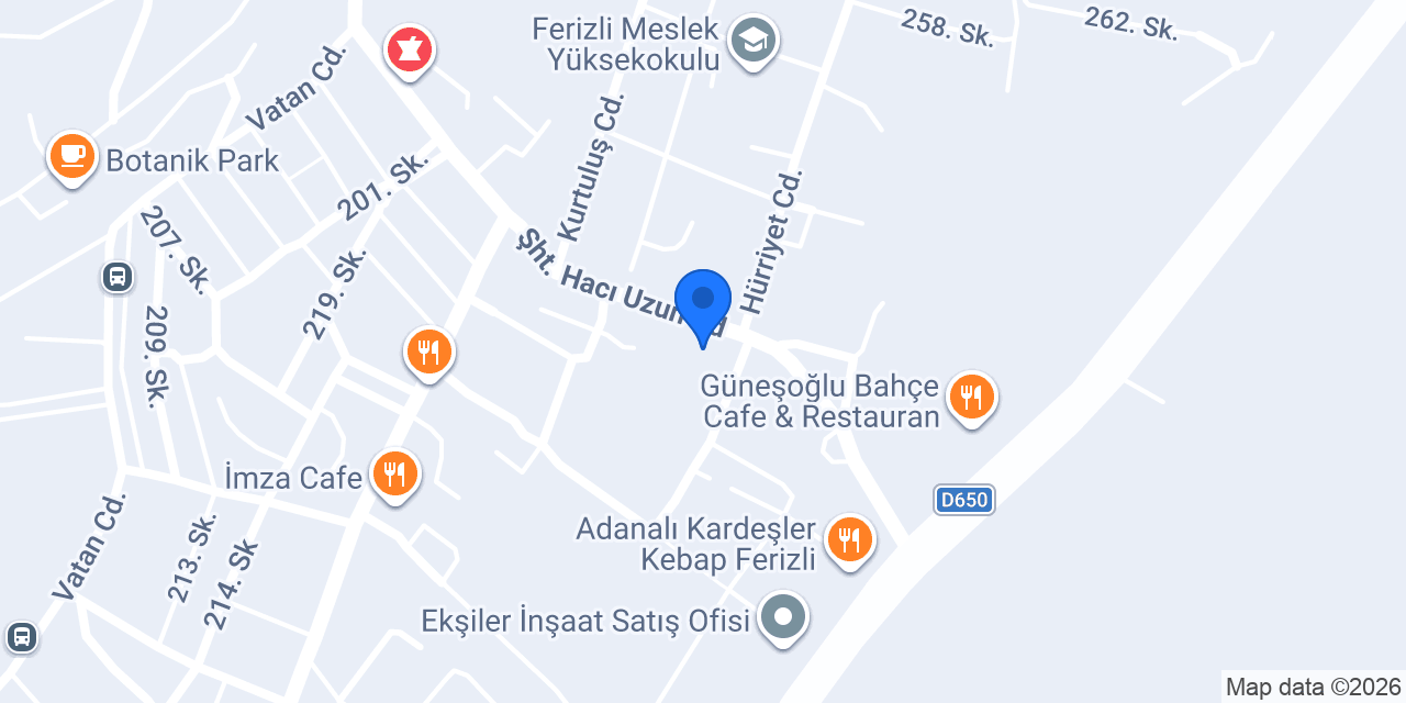 Ferizli Manitou konumu