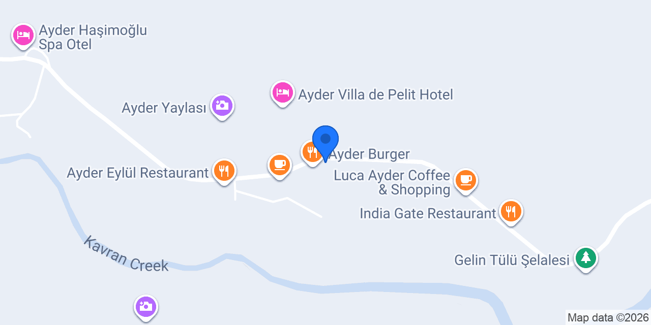 Ayder Koru Otel konumu