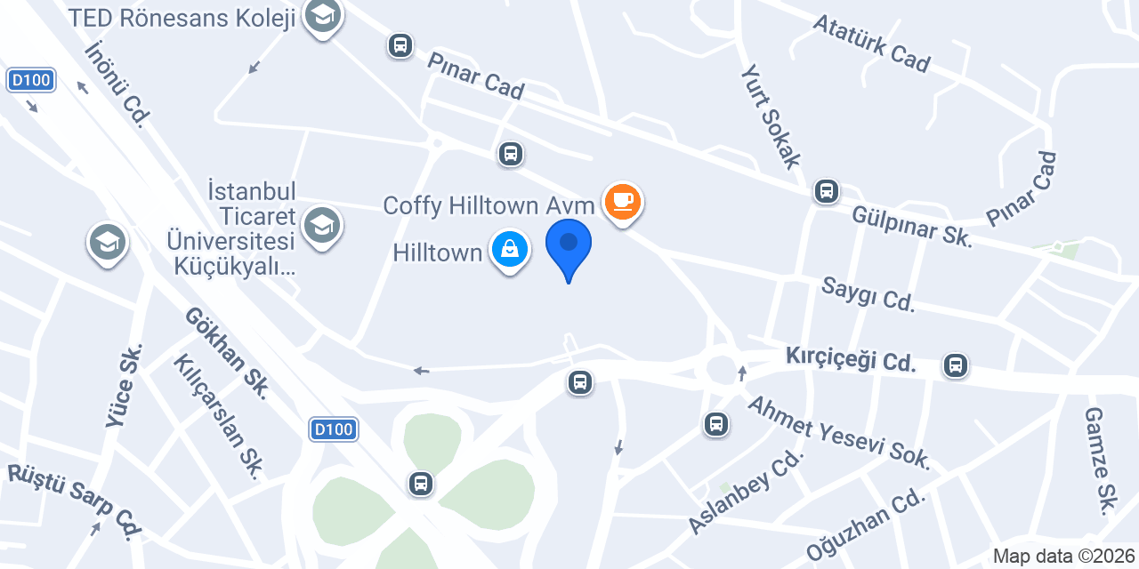 Petbox Hilltown AVM konumu