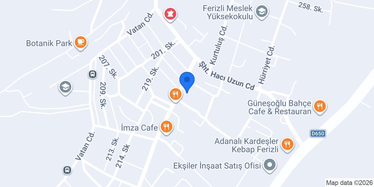 Davut Süper Market konumu