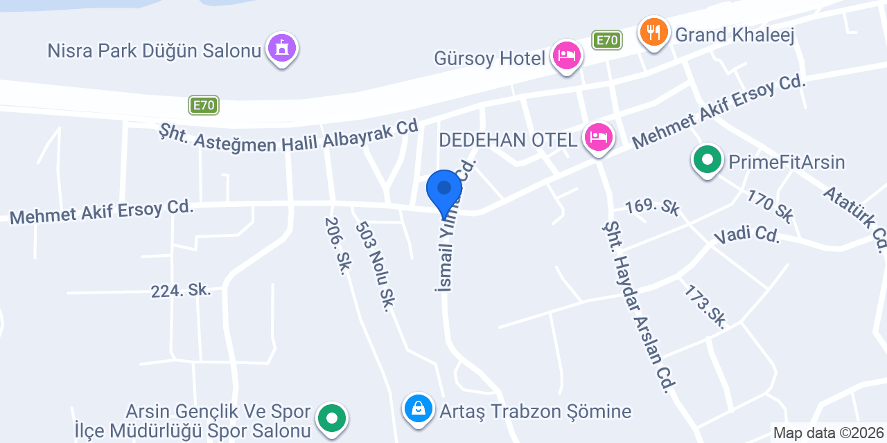 Arsin İmam Hatip Ortaokulu konumu