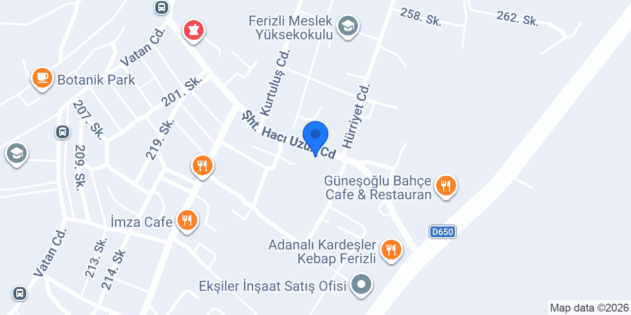 FERİZLİ ECZANESİ konumu
