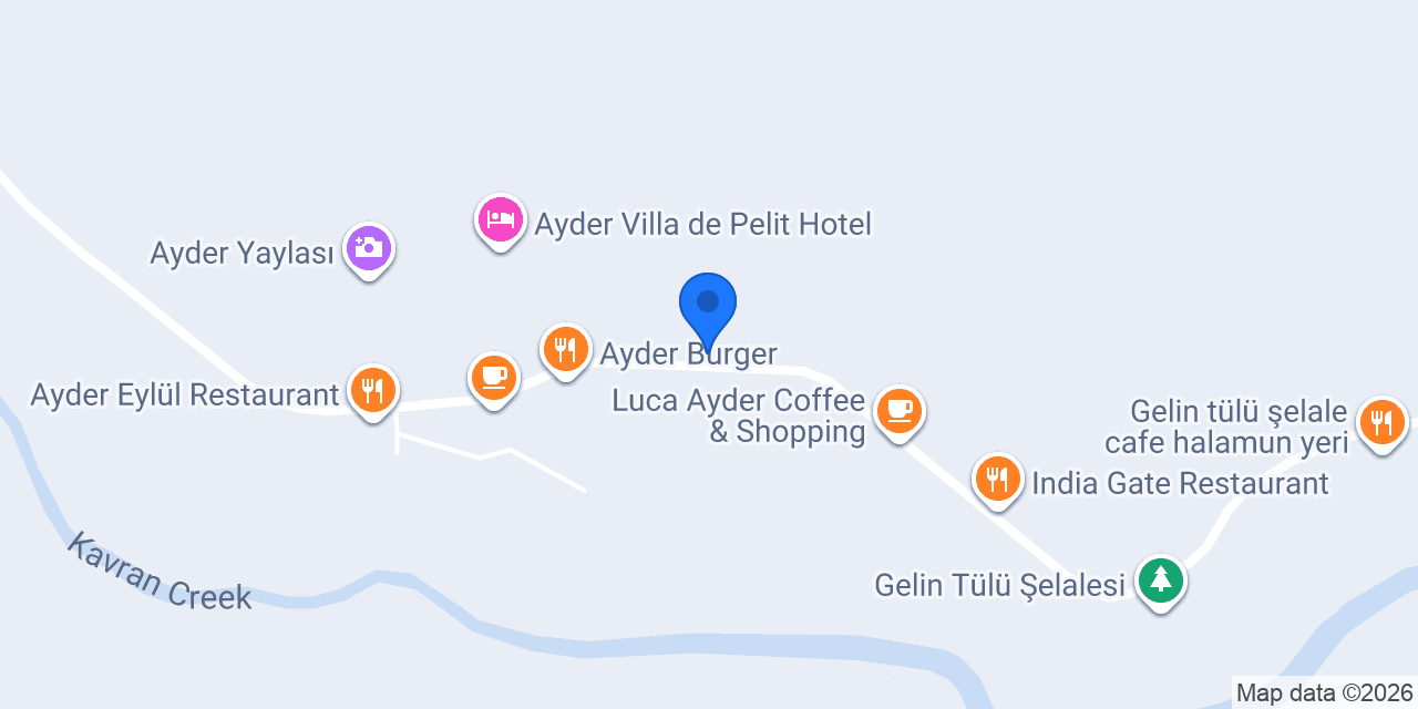 Ayder Vesile Otel konumu