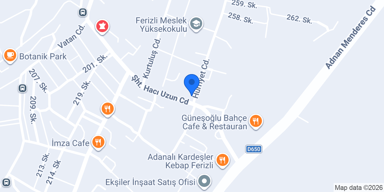 Turkuaz Cafe - Kuru Kahveci konumu
