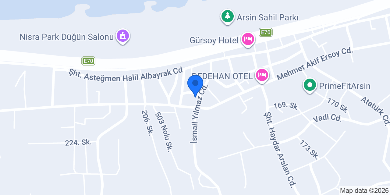 ARSİN E-Sınav Merkezi konumu