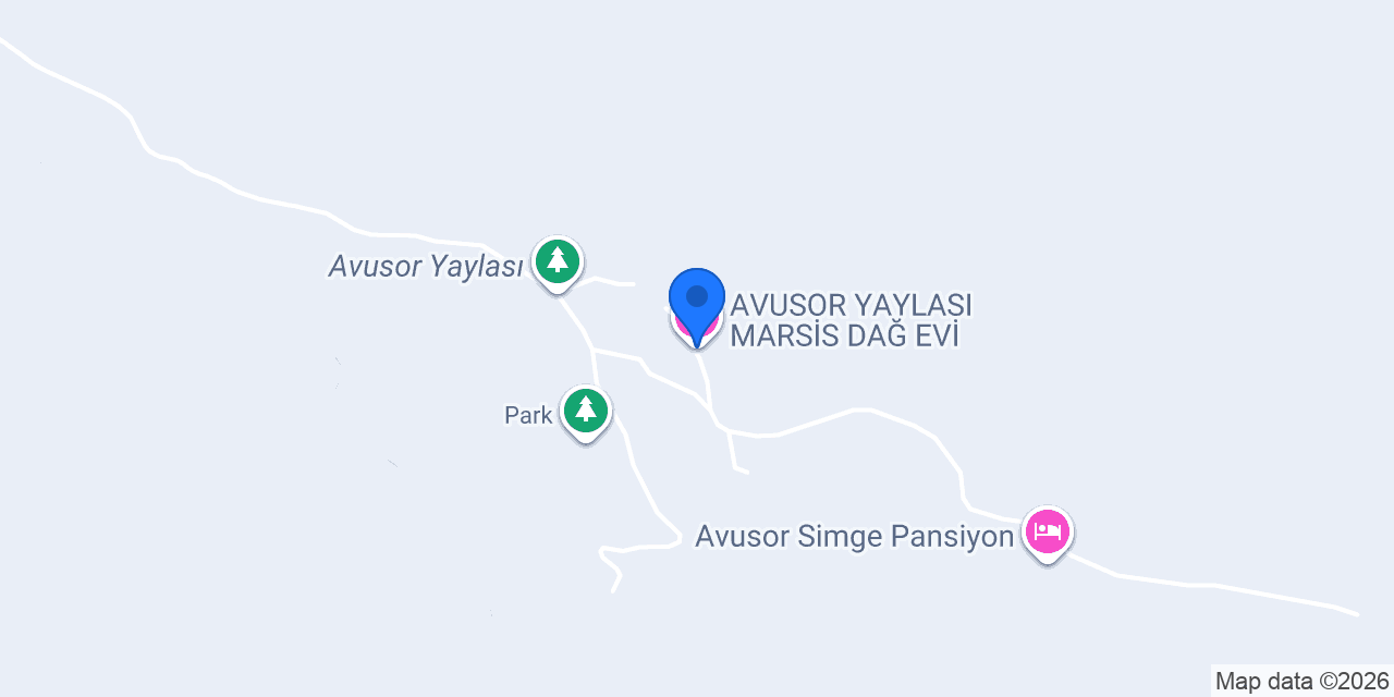 AVUSOR YAYLASI MARSİS DAĞ EVİ konumu
